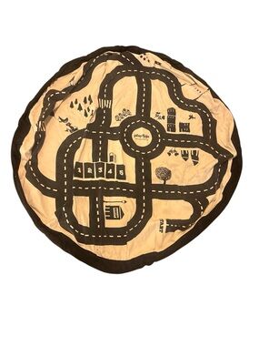 Kids Road Play Mat - Brown/Beige